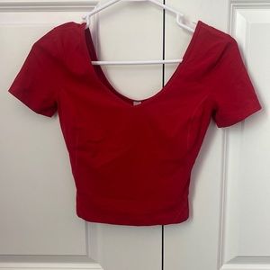 Lululemon red align tee